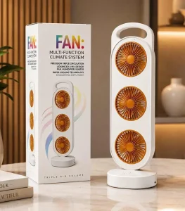 Triple Air Flow Desk Fan