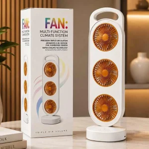 Triple Air Flow Desk Fan