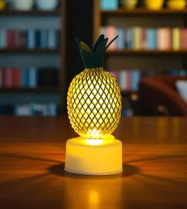 Set of 6 LED Pineapple Candles