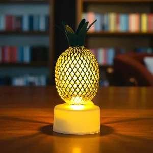 Set of 6 LED Pineapple Candles